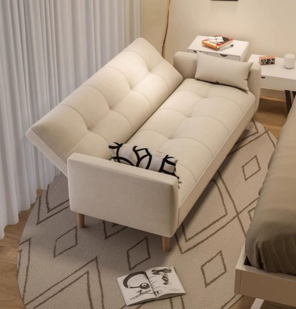 Wooden frame sofa bed - Image 3