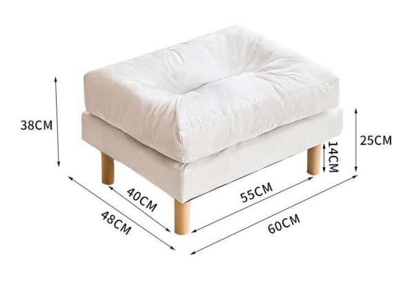 Wooden footstool - Image 2