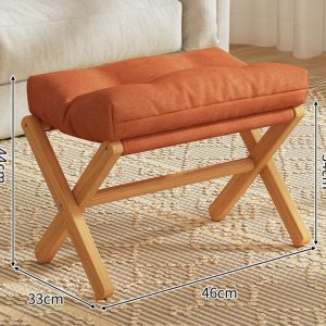 Wooden footstool