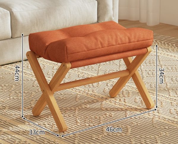 Wooden footstool
