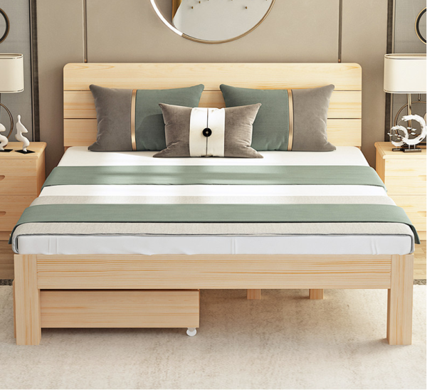 wooden bed - Image 3