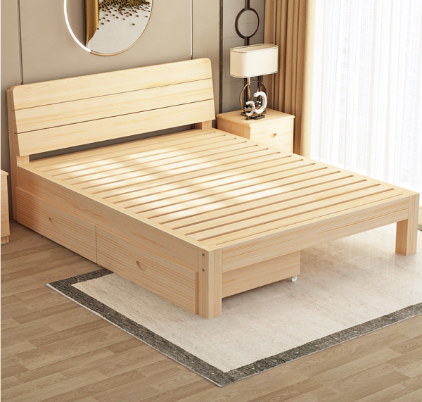 wooden bed - Image 2