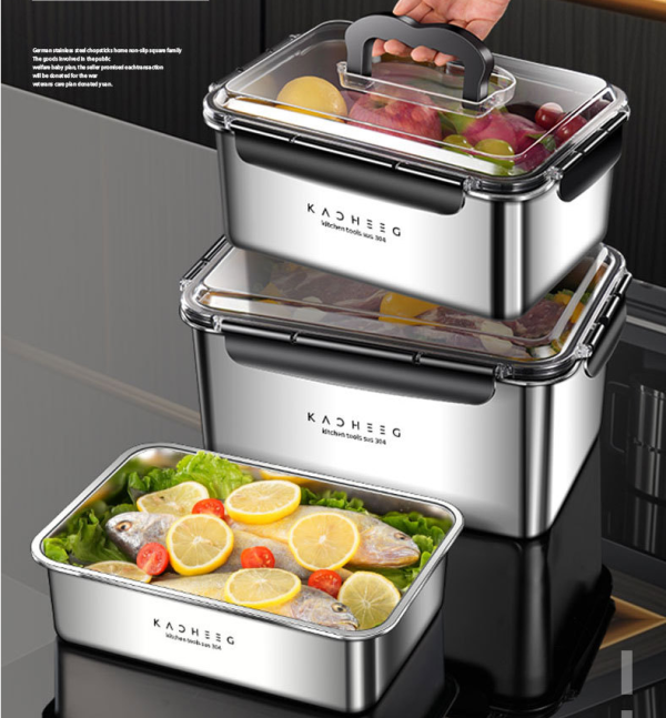 Stainless steel storage box - Image 2