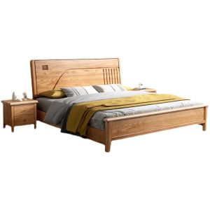wooden bed