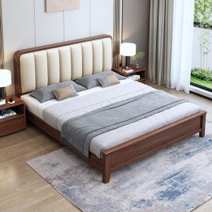 wooden bed