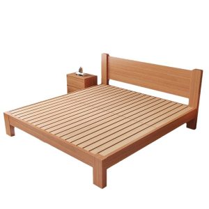 wooden bed