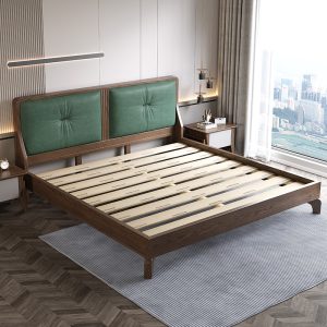 wooden bed