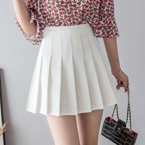 Woven women's half-length skirt