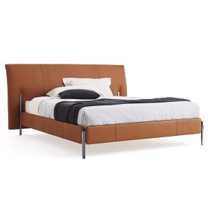 wooden bed