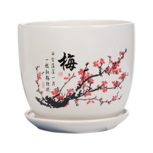 Porcelain flower pot