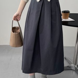 Knitted long women's dress