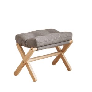 Wooden footstool