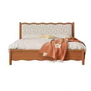 wooden bed