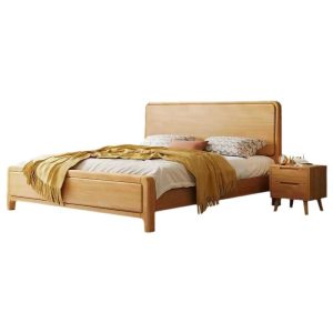 wooden bed