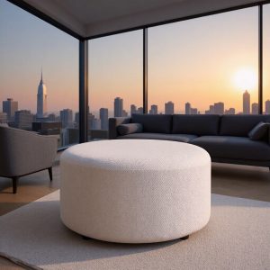 Wooden footstool