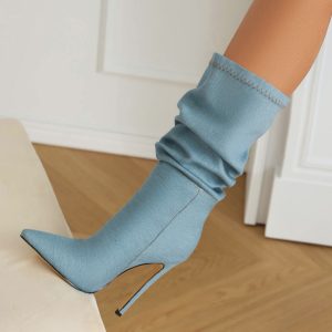 Leather boots