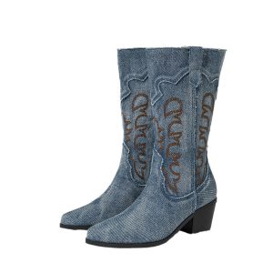 Leather boots