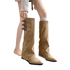 Leather boots