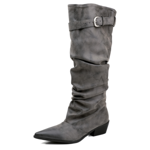 Leather boots