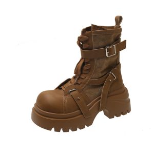 Leather boots