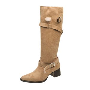 Leather boots