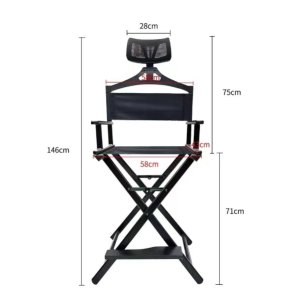 Aluminum makeup chair