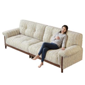 Wooden frame sofa